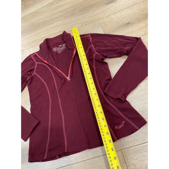 Kuhl Sweater Womens Large 1/2 Zip Base layer Merino Wool Outdoors Hiking - Picture 5 of 6